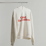MENS QUIET REVOLUTION HOODIE - Creme