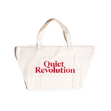 QUIET REVOLUTION OVERSIZED TOTE - Creme