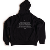 MENS QUIET REVOLUTION HOODIE - BLACK