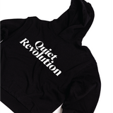 MENS QUIET REVOLUTION HOODIE - BLACK