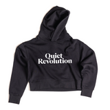 WOMENS QUIET REVOLUTION HOODIE - BLACK