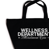 WELLNESS DEPARTMENT OVERSIZED TOTE | Black