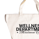 WELLNESS DEPARTMENT OVERSIZED TOTE | White