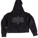 WOMENS QUIET REVOLUTION HOODIE - BLACK