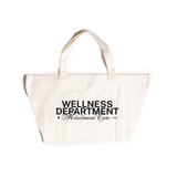 WELLNESS DEPARTMENT OVERSIZED TOTE | White